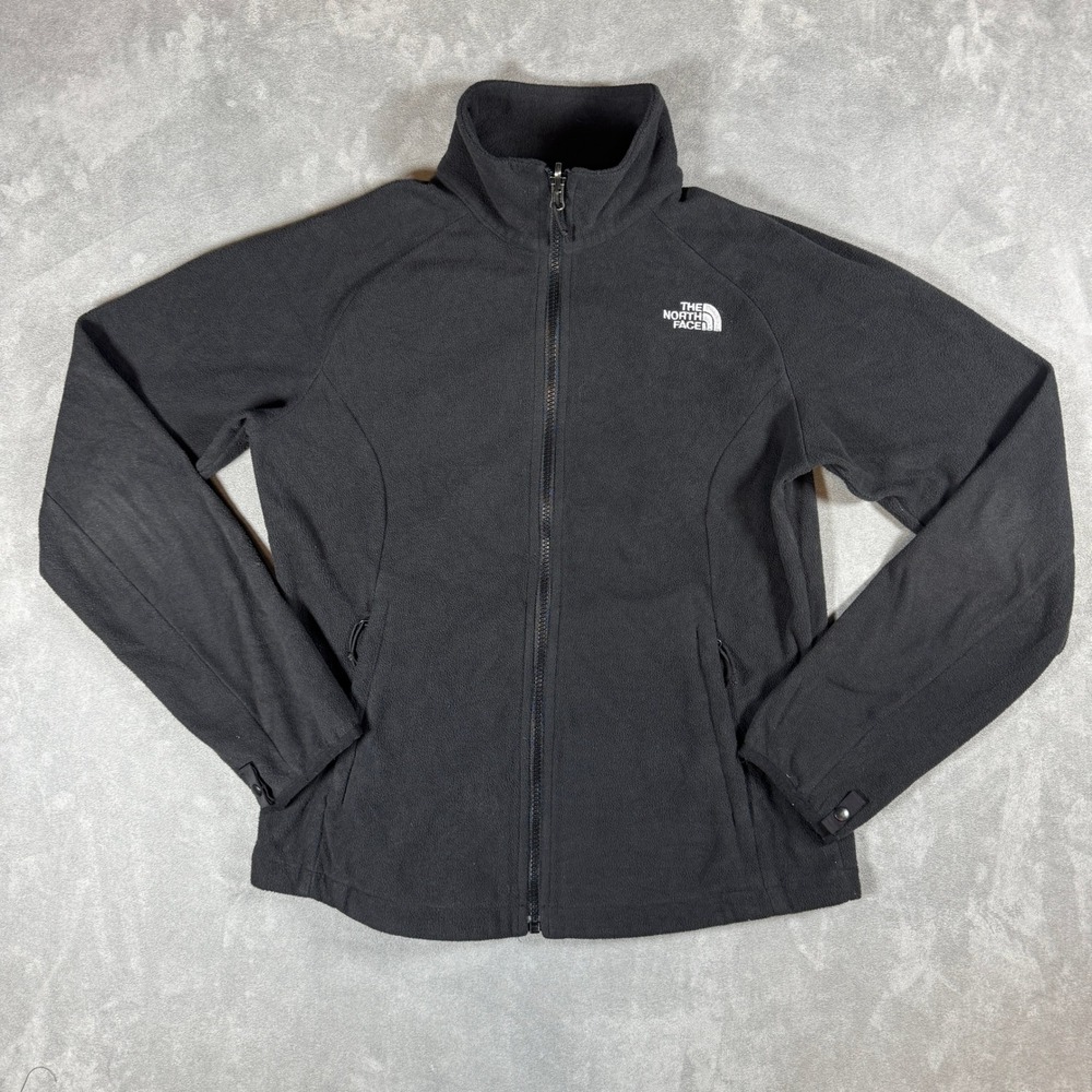 The North Face Womens TKA 100 Full Zip Fleece Jacket Black Medium